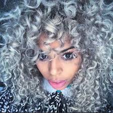 Platinum Silver Curls Hair Colors Ideas Grey Curly Hair Curly Hair Styles Silver White Hair