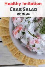 Healthy Imitation Crab Meat Salad Recipe Imitation Crab Meat Crab Meat Salad Imitation Crab Salad