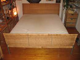 Ikea billy bookcase with panelglass doors white adjustable hinges allow you to adjust the door horizontally and vertically. Rattan Bett Sundnes Ikea Doppelbett Acheter Sur Ricardo