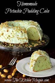 Homemade Pistachio Pudding Cake The Kitchen Magpie Pistachio Recipes Pistachio Pudding Cake Desserts