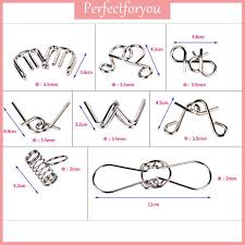 Brain teasers puzzles indoor activity compendium great minds set of 5. 8pcs Metal Wire Puzzle Iq Mind Brain Teaser Puzzles Game Shopee Malaysia