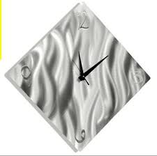 Maybe you would like to learn more about one of these? Ultra Modern Wall Clock Silver Abstract Metal Wall Art Clock Decor By Jon Allen Ebay