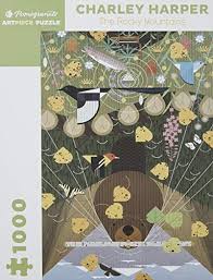 The colorful, stylized wildlife prints of charley harper come to life in this fabric collection for birch fabrics on 100% certified organic cotton. 9780764954238 The Rocky Mountains 1000 Piece Jigsaw Puzzle Charley Harper Jigsaw Puzzle Abebooks 0764954237