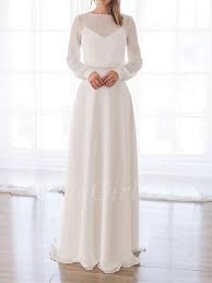 Check spelling or type a new query. Boho Schlichte Brautkleid Langarm Standesamt Chiffon
