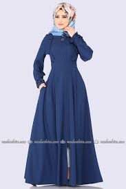 Moda Selvim Kemer Detayli Ferace 2145ms212 Indigo Stylish Dresses For Girls Stylish Dresses Beautiful Muslim Women