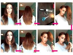 I was looking specifically for cutting my hair in layers. Pin En For Myself