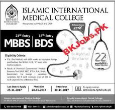 Polish your personal project or design with these islamic international medical college transparent png images, make it even more personalized and more attractive. Islamic International Medical College Admissions Latest Advertisement Bk Jobs