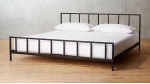The most common bed frame material is wood. Alchemy Matte Black King Bed Reviews Cb2 Black King Bed King Beds Black Bedding