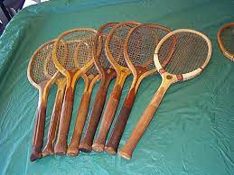 Wood Tennis Rackets Books Antiques Collectibles