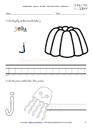 Alphabet tracing worksheets for kids and beginner english language learners. Alphabet Writing Worksheet For Letter J