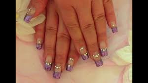 Nun geht der fußballwahnsinn ja bald wieder los und ich dachte mir ich mache euch eine kleine nageldesign inspiration passend dazu. Lila Glam Nails Nageldesign Selber Machen Fur Anfanger Nail Art Tutorial Nagel Lackieren By Nails R