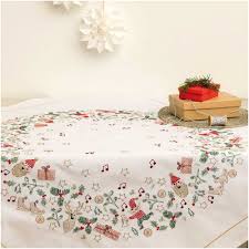 Best match ending newest most bids. Rico Christmas Table Cloth Embroidery Kit