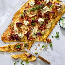 Apfel Flammkuchen Mit Ziegenkase Flammkuchen Ziegenkase Flammkuchen Rezepte