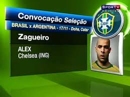 Your current browser isn't compatible with soundcloud. Lista Dos Convocados Da Selecao Brasileira Para O Amistoso Contra A Argentina 17 11 2010 Youtube