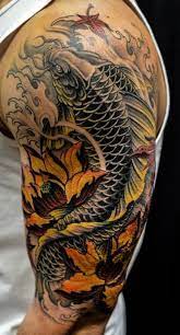 Tattoo carp, usually performed in color, with bright colors used. 110 Besten Japanischen Koi Fisch Tattoo Designs Und Zeichnungen Koi Tattoo Design Koi Tattoo Sleeve Japanese Koi Fish Tattoo