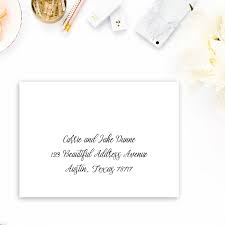 Traditionally, a woman's name preceded a man's on an envelope address, and his first and surname were not separated (jane and john kelly). Blush Paperie November 2017