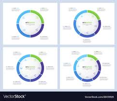 pie chart infographic templates divided 4 5 6 7