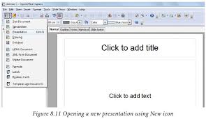 Do not close the dialog box near the top of the screen that has a synchronize labels button. Creating A New Presentation Openoffice Impress
