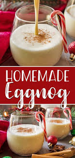 The Store Bought Stuff Simply Can T Compete With A Batch Of This Deliciously Easy Homemade Eggnog Thick Eggnog Recipe Homemade Eggnog Eggnog Recipe Homemade