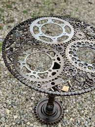 Sprocket And Chain Metal Table Scrap Metal Art Metal Artwork Metal Art