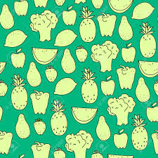 Feel the pleasure of looking into the eye catchy images of the wallpapers and also feel the motivation and inspiration brought up by the quotes present in it. Vector Pattern With Healthy Food Green Wallpaper Raw Food Background Royalty Free Cliparts Vectors And Stock Illustration Image 74355957