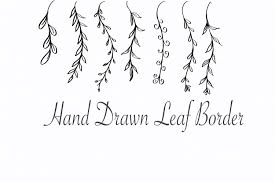 Easy to use for backdrop, textile, wrapping paper. Leaves Borders Clipart Graphic By Poyjazz Creative Fabrica