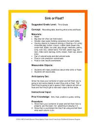 sink or float? activities & project for