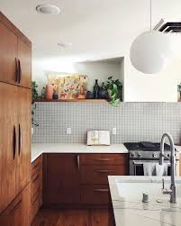 Wood Cabinet Handles Modern Kitchen Backsplash Mid Century Modern Kitchen Home Decor Kitchen