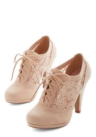 Numerous Occasions Heel In Cream Modcloth Heels Fashion Shoes Cute Shoes