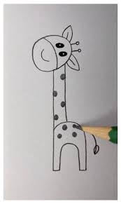 Giraffe Drawing Easy Cute Drawings Simple Space Cutedrawingssimplespace Cute Easy Drawings Drawings Art Drawings For Kids