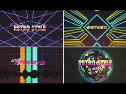 Create a 80's style retro intro in this after effects tutorial. 80 S Retro Logo Reveal Kit After Effects Template Youtube