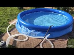 Intex Easy Set 244x76 Filling With Water Punjenje Bazena Sa Vodom Youtube