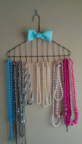 Another idea is to layer pieces of altering lengths, so a short necklace is paired with a long or medium segmented one. Jewerly Storage College Necklace Holder 28 Ideas For 2019 Jewerly Diy Necklace Holder Jewelry Hanger Diy Earring Holder