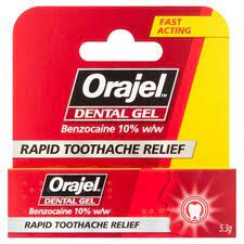 Orajel Dental Gel 5 3g Tesco Groceries