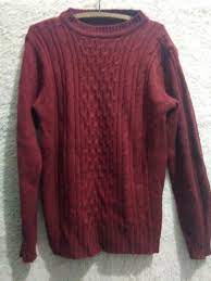 Alamat lengkap (sertakan kecamatan dan kota) 4. Sweater Rajut Merah Marun Fesyen Wanita Pakaian Wanita Baju Luaran Di Carousell