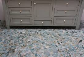Honed marble wall and floor mosaic tile (0.859 sq. Island Stone Perfect Pebble Floor Modern Bathroom Other By Island Stone