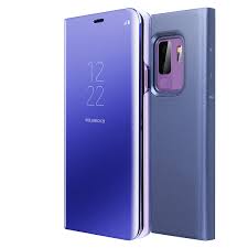 Samsung Galaxy S9 Plus Flip Stand Mirror Luxury Smart Clear View Window  Shockproof Flip Cover Protective Case for Samsung Galaxy S9 Plus - Violet -  Walmart.com