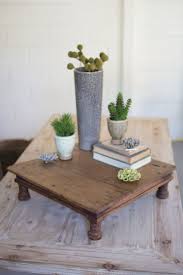 Jacobs Repurposed Antique Wooden Riser End Table Decor Hippie Home Decor Vintage Industrial Furniture
