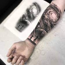 Colored japanese samurai tattoo on full sleeve. Rick And Morty Universe Tattoo Best Tattoo Ideas Gallery