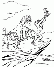 This coloring sheet features the lion guard, which comprises beshte, bunga, kion, ono, and fuli. Lion King Printable Coloring Pages Coloring Home