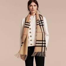 Ribbed edges 1% polyamide, 14% polyamide, 86% cashmere, 1% elastane, 98% cashmere sku: Gallina Mai Fare Ricorso Reversible Burberry Scarf Marchio Naufragio Precoce