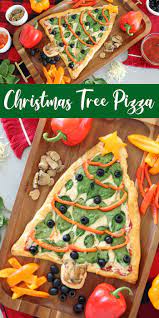Christmas Tree Pizza This Is An Awesome Christmas Dinner Christmas Eve Or Party Recipe Top The P Christmas Pizza Christmas Punch Recipes Christmas Eve Meal