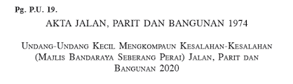 3) akta 133 akta jalan, parit & bangunan 1974. Https Www Mpsp Gov My Akta Uuk Kompaun Kesalahan Jpb Pdf