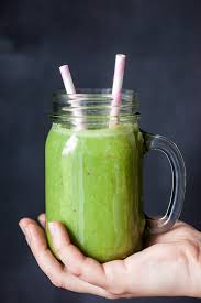 Detox Spinach Green Smoothie Vibrant Plate