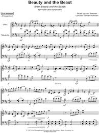 Duo Hansen Beauty And The Beast Sheet Music In D Major Download Print Sku Mn0176615