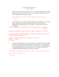 We found some images about calorimetry worksheet answers Specific Heat Worksheet Answers Promotiontablecovers