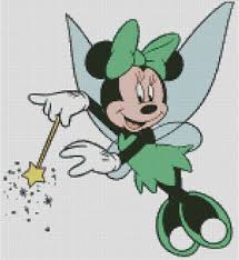Details About Cross Stitch Chart Pattern Minnie Mouse Tinkerbell Mickey