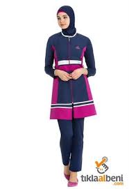 Kolu Likrali Dokuma Tam Tesettur Hasema Mayo 227276 Lacivert Mayolar Dokuma Taytlar