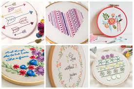 .unicorn hand embroidery pattern diy hoop art beginner embroidery geometric embroidery pattern embroidery geometric embroidery pattern contemporary embroidery stitch work. 15 Easy Hand Embroidery Patterns Perfect For Gift Giving Ideal Me