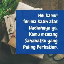 Jul 18, 2010 · ucapan terima kasih yang tidak terhingga kepada yb senator hajjah wan hazani bt. 65 Ucapan Terima Kasih Atas Pemberian Hadiah Dan Kado Dari Orang Lain Trimelive